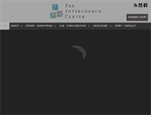 Tablet Screenshot of interchurch-center.org